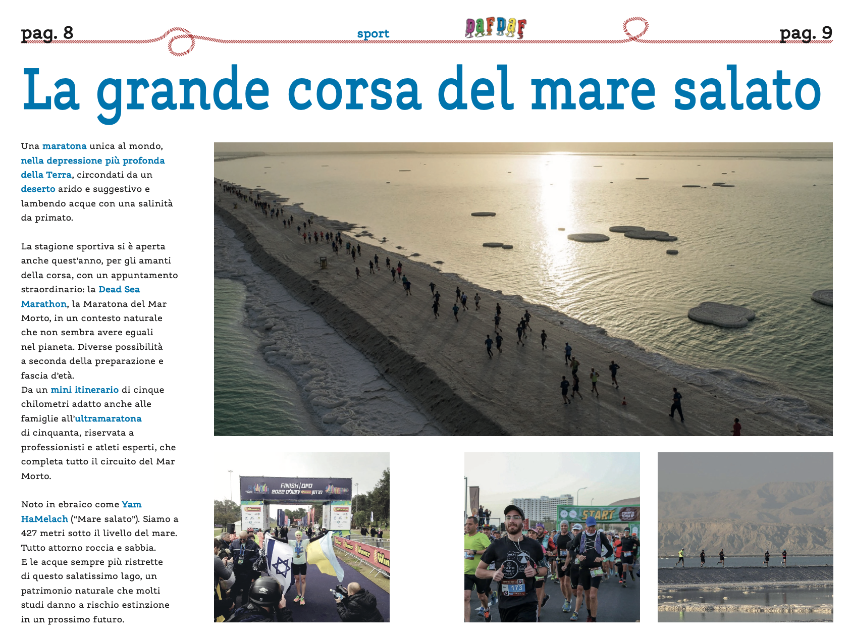 La maratona del mare salato