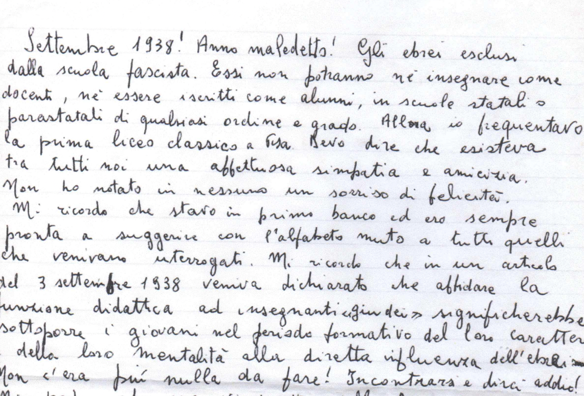 Di generazione in generazione, <br> una testimonianza per la Memoria