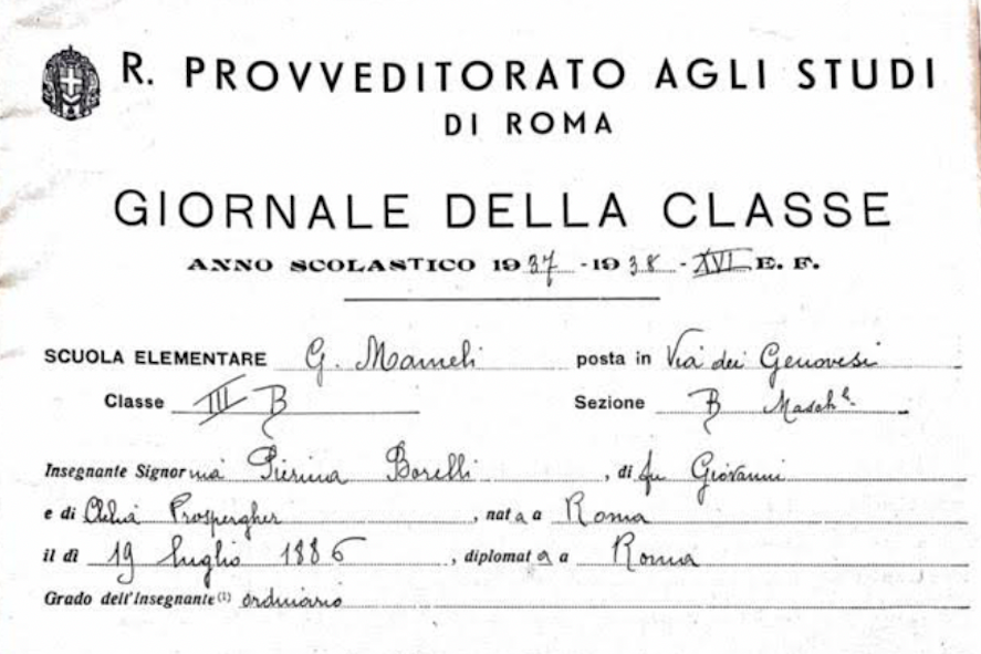 ROMA – Espulso nel 1938: il “bambino” Calò torna a scuola per scoprire una targa