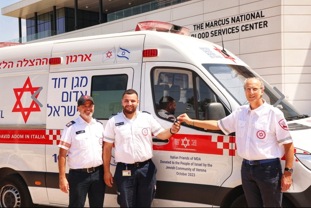 7 OTTOBRE – L’ambulanza donata dagli ebrei veronesi entra in servizio