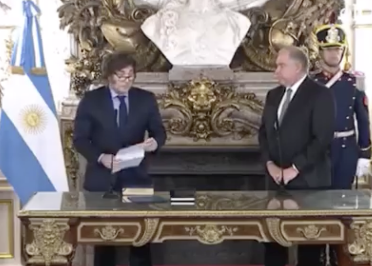 ARGENTINA – Il nuovo ministro degli Esteri giura (e Milei cita Lech Lecha)