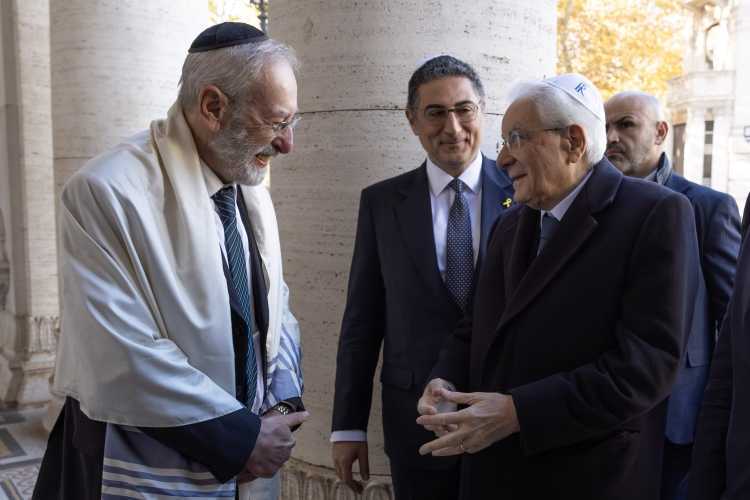 ROMA – Tempio Maggiore, festeggiati i 120 anni con Mattarella