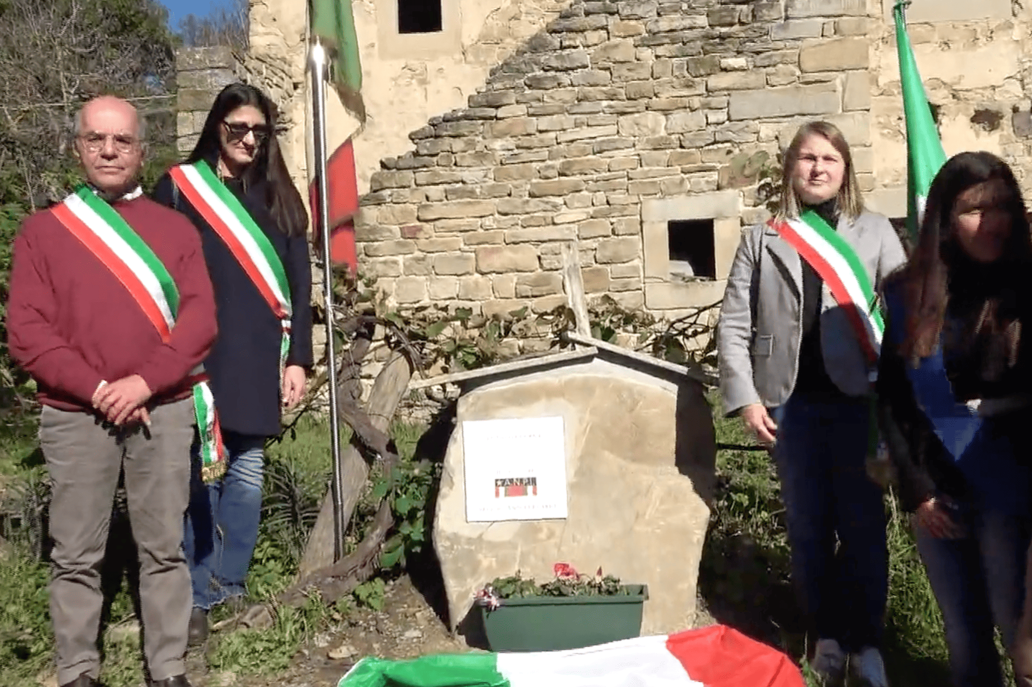REMEMBRANCE – A monument commemorates Franco Cesana, Italy’s youngest partisan