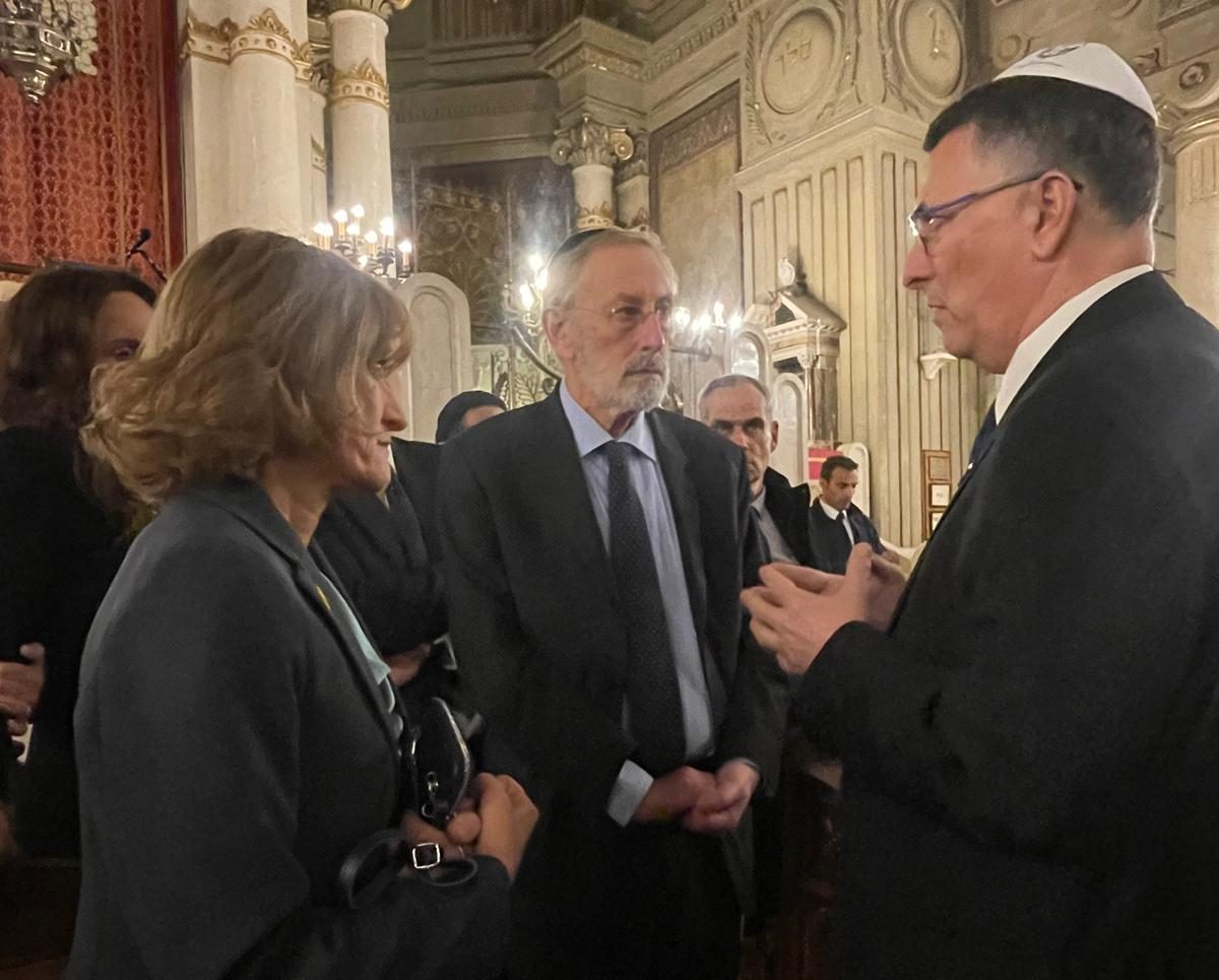 ROMA – Gideon Sa’ar al Tempio spagnolo