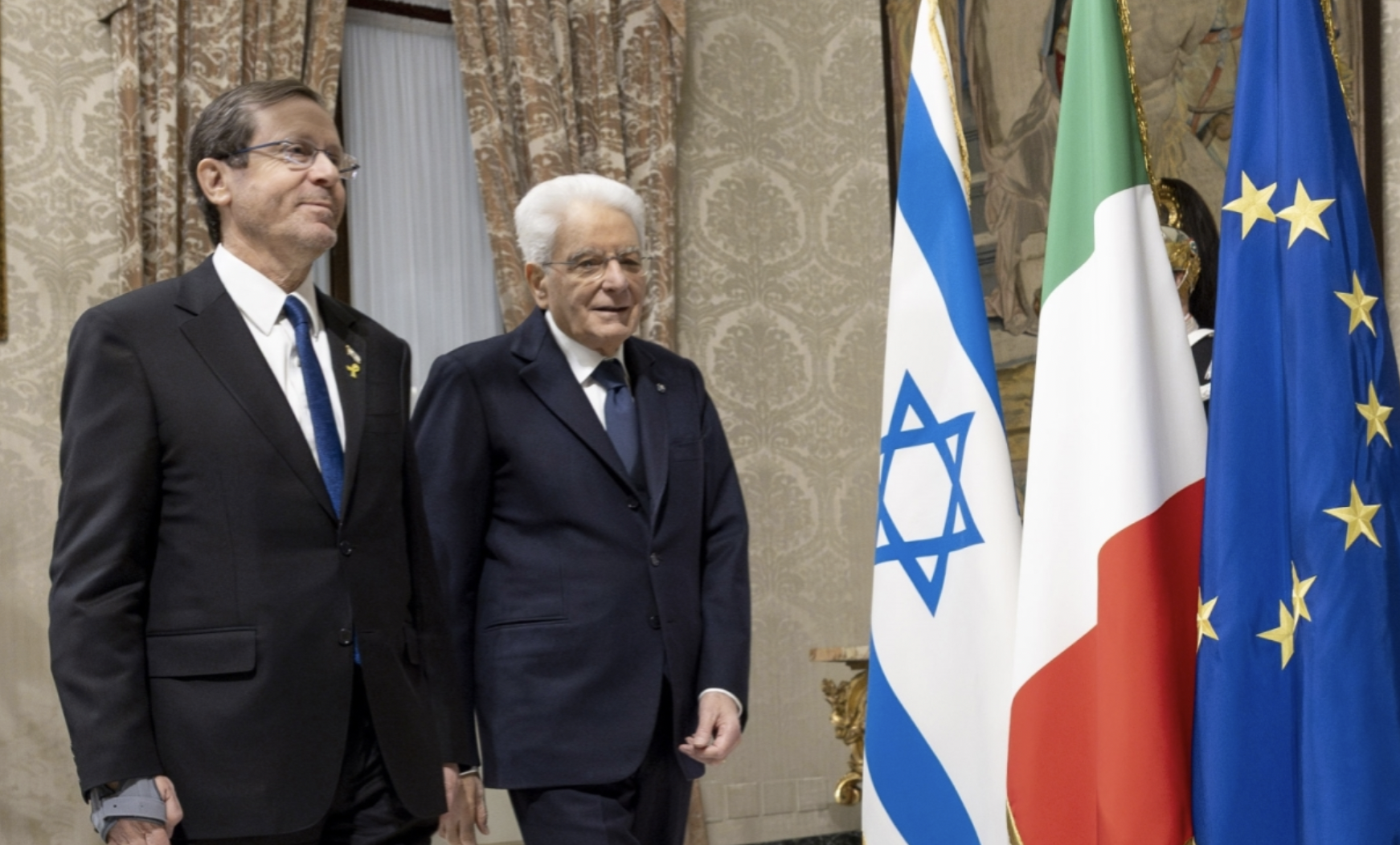 ROMA – Mattarella a Herzog: La sua presenza ci onora