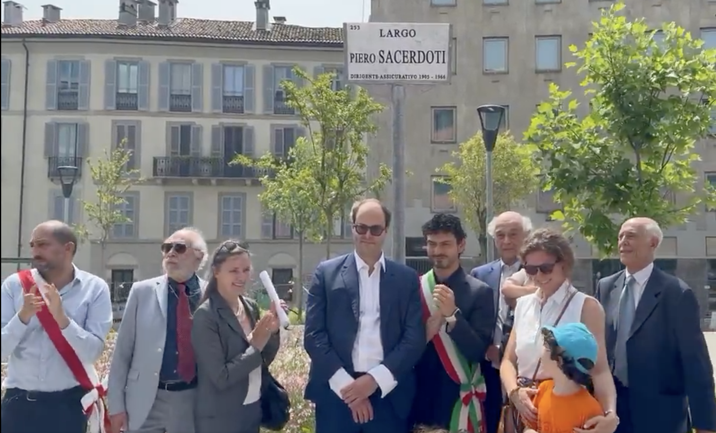 MILANO – Largo Piero Sacerdoti, omaggio a un innovatore tra cultura e impresa