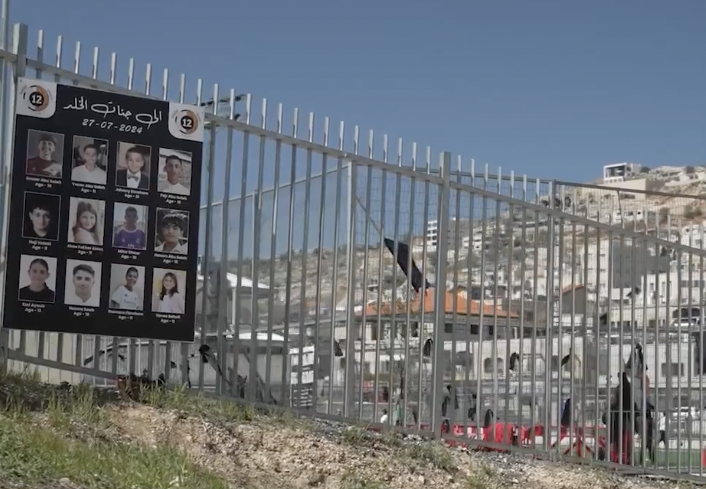 ISRAELE – Riapre a Majdal Shams il campo di calcio della strage di Hezbollah