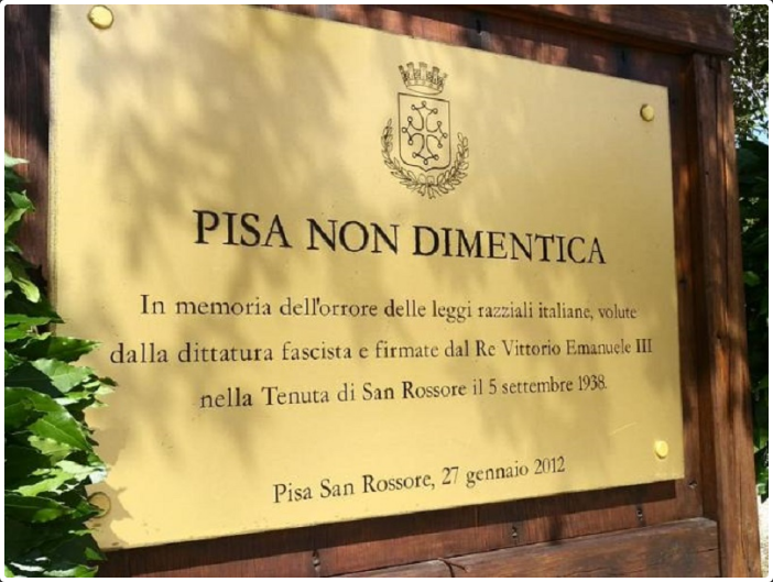 PISA – Anniversario leggi razziste, presidente comunità ebraica protesta con Anpi
