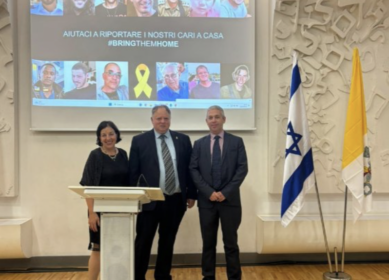 ROMA – Trauma e speranza, ambasciata israeliana presso la Santa Sede ricorda il 7 ottobre