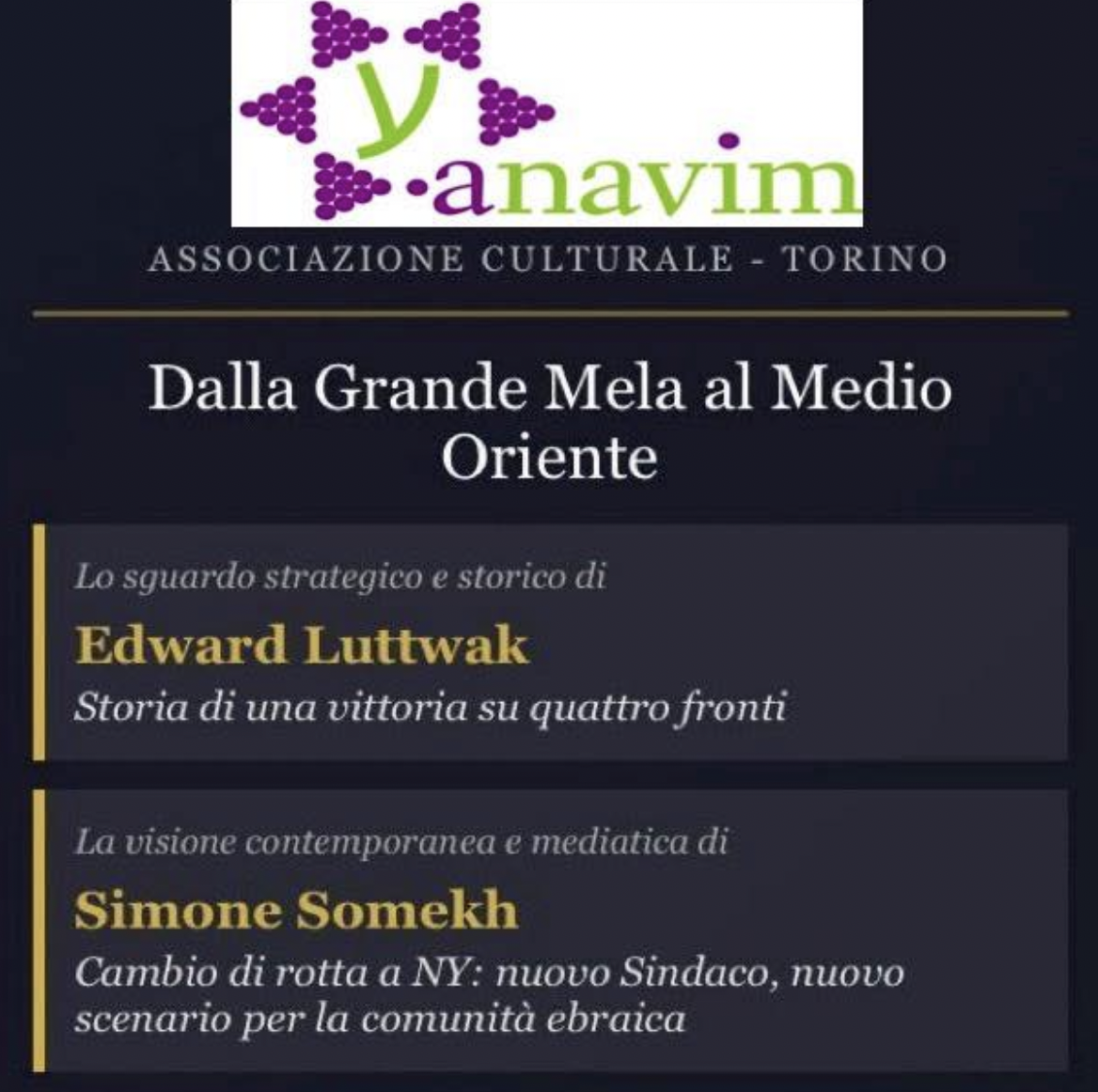 APPUNTAMENTO – Il nuovo Medio Oriente e Mamdani sindaco: il doppio evento di Anavim
