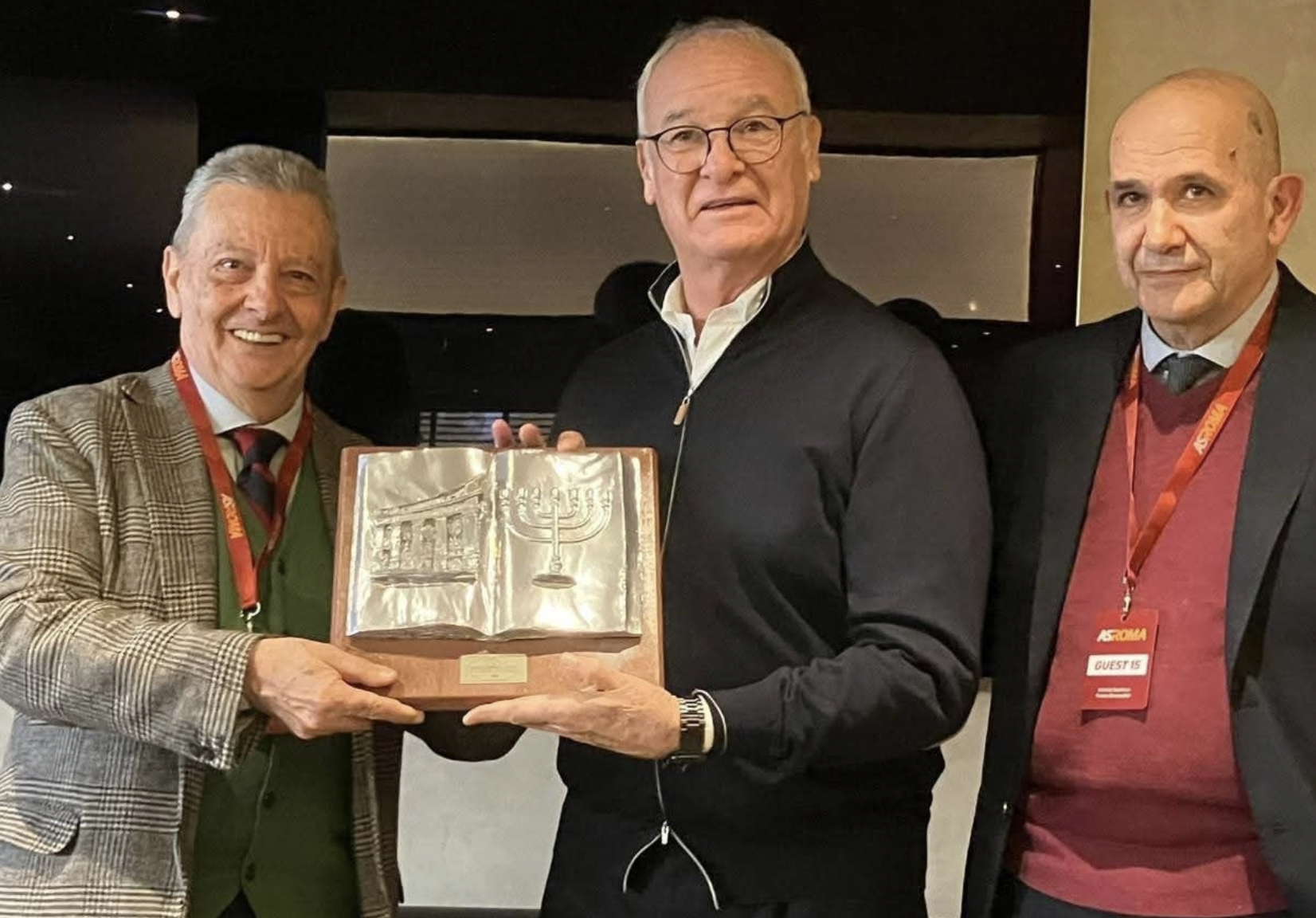 Coach Claudio Ranieri’s “Quiet Strength” Awarded the Anticoli Menorah