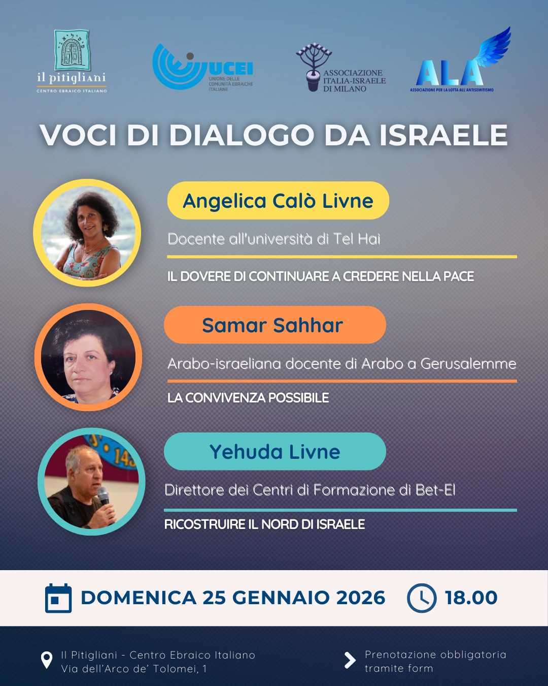 APPUNTAMENTI – Tre voci per il dialogo e la convivenza possibile