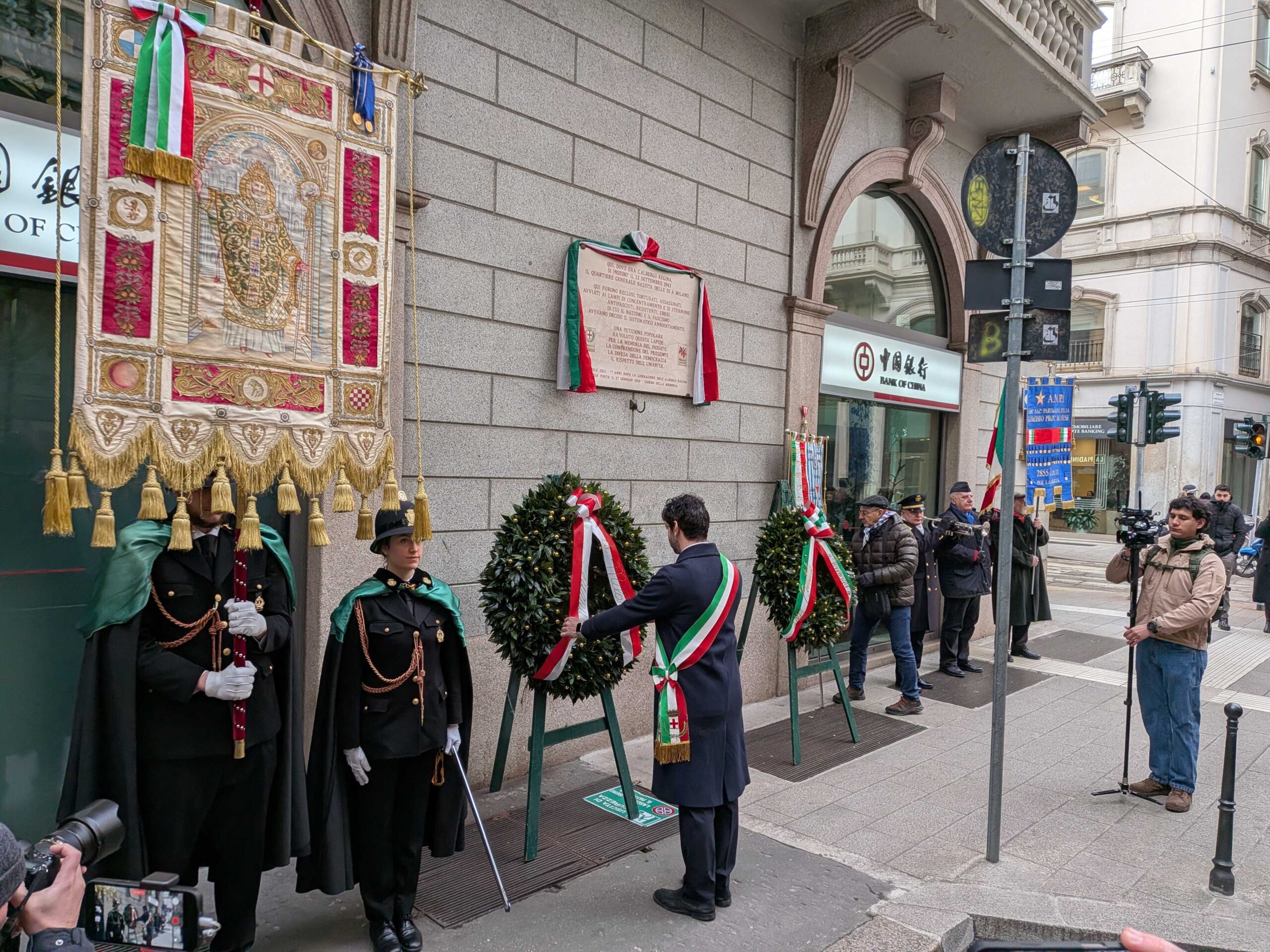 MILANO – «Antisemitismo attacco a valori della Repubblica»