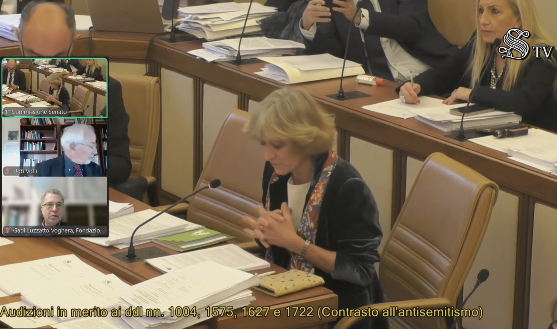 ANTISEMITISMO – L’audizione al Senato, Di Segni: «Indifferibile intervento normativo»