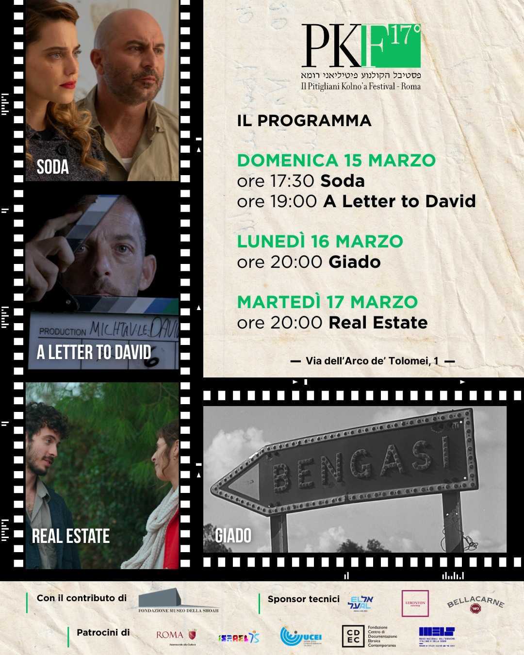 ROMA – Pitigliani Kolno’a Festival, quattro film per capire Israele