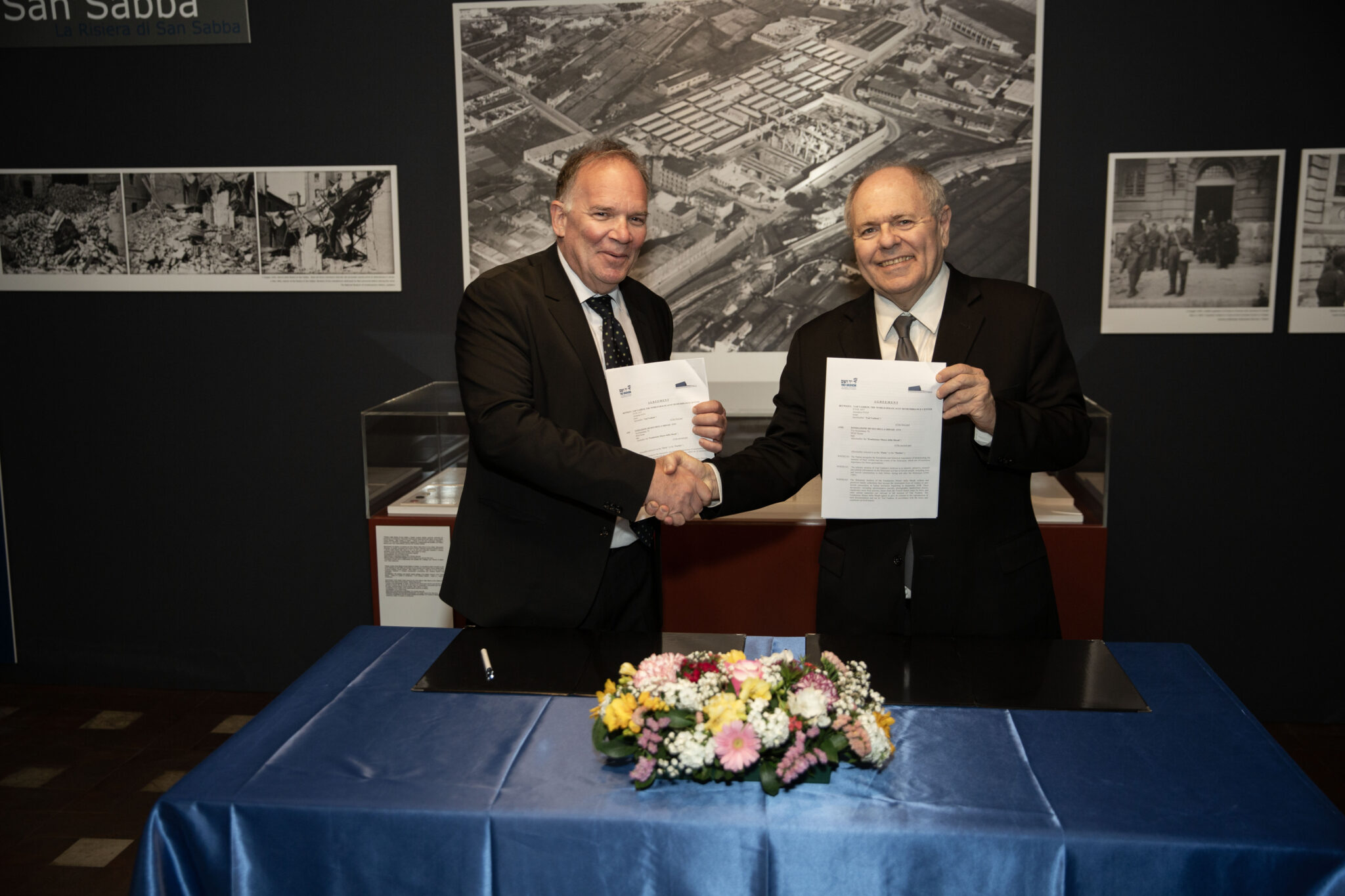 The Shoah Museum Foundation in Rome and Yad Vashem Sign a Cooperation Agreement