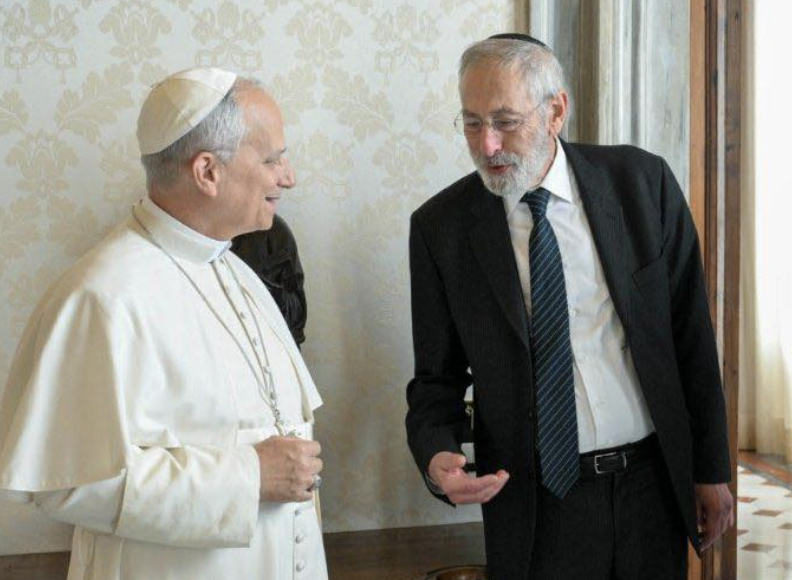 ROMA – Scambio di auguri papa-rabbino per Pesach e Pasqua