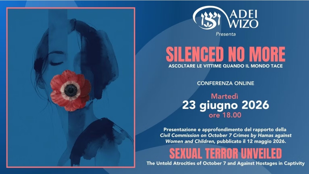 No ai silenzi sul 7 ottobre, il webinar dell’Adei Wizo