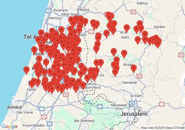 Doppia ondata di missili balistici dall’Iran su Israele